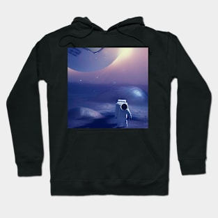 The astronaut land on moon. Hoodie